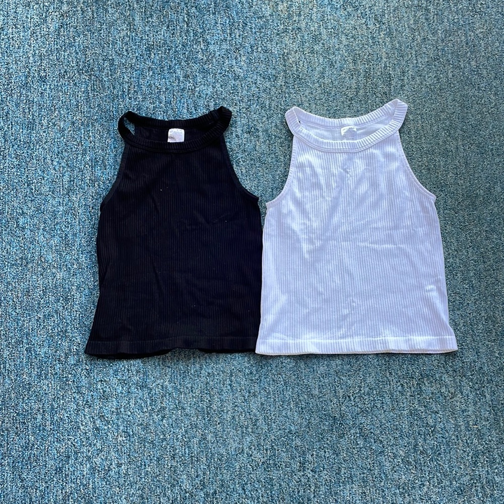 Black and white tanks